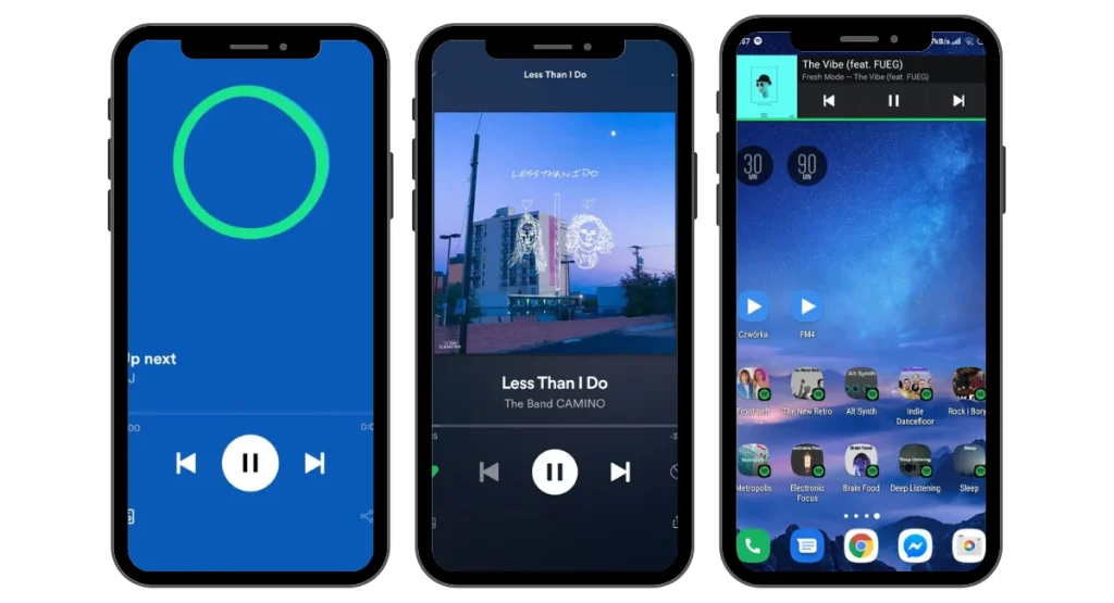 spotify blue screen shots
