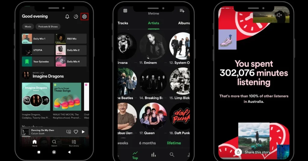 Access Your Spotify Top Artists screen shots