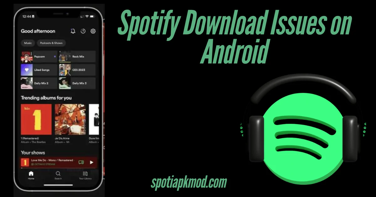 spotify Download issues on android